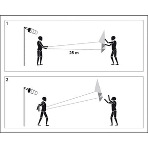 Kite Dragon Fly Parachute Kite Bora 120, 120 cm x 50 cm, white/black/red