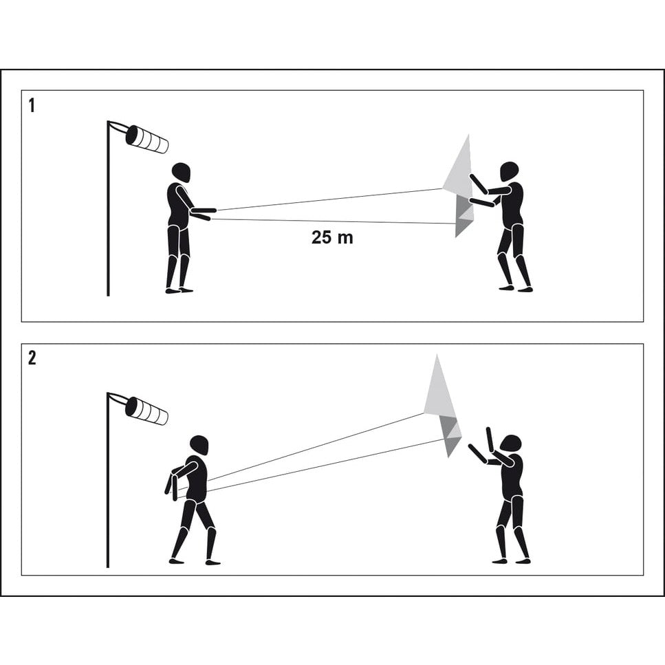 Kite Dragon Fly Parachute Kite Bora 120, 120 cm x 50 cm, white/black/red