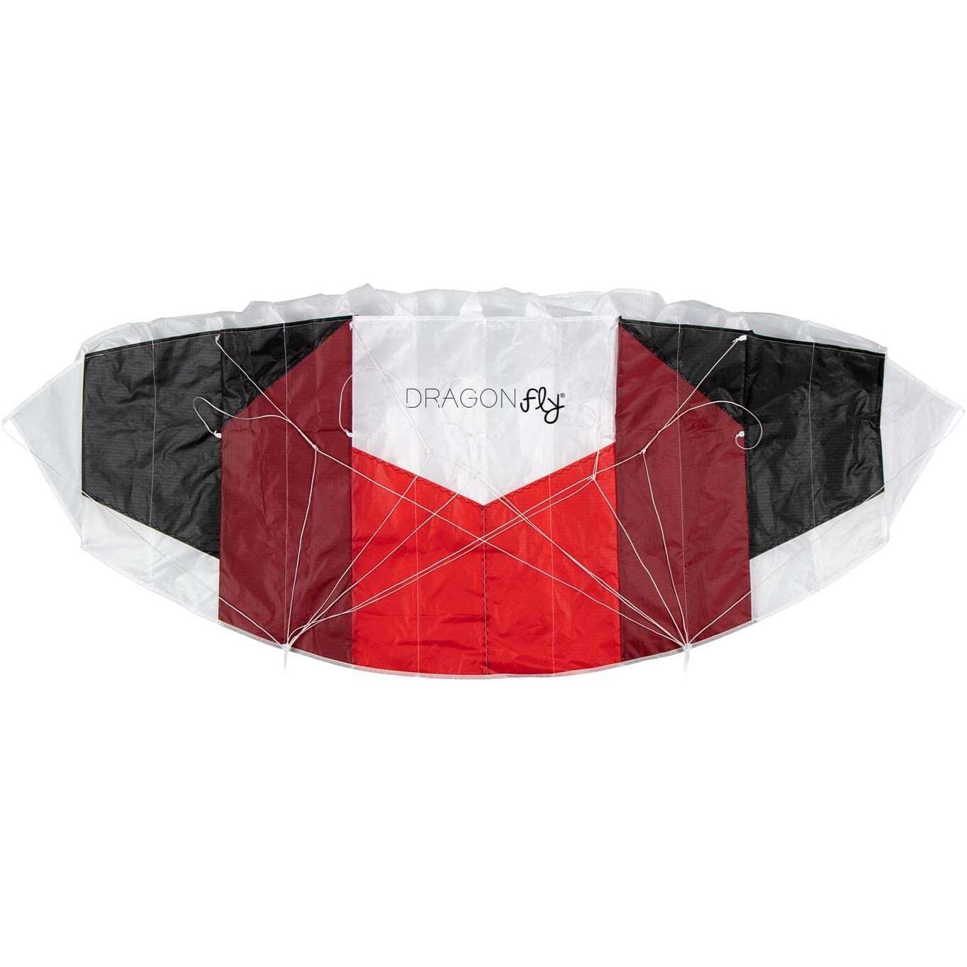 Kite Dragon Fly Parachute Kite Bora 120, 120 cm x 50 cm, white/black/red
