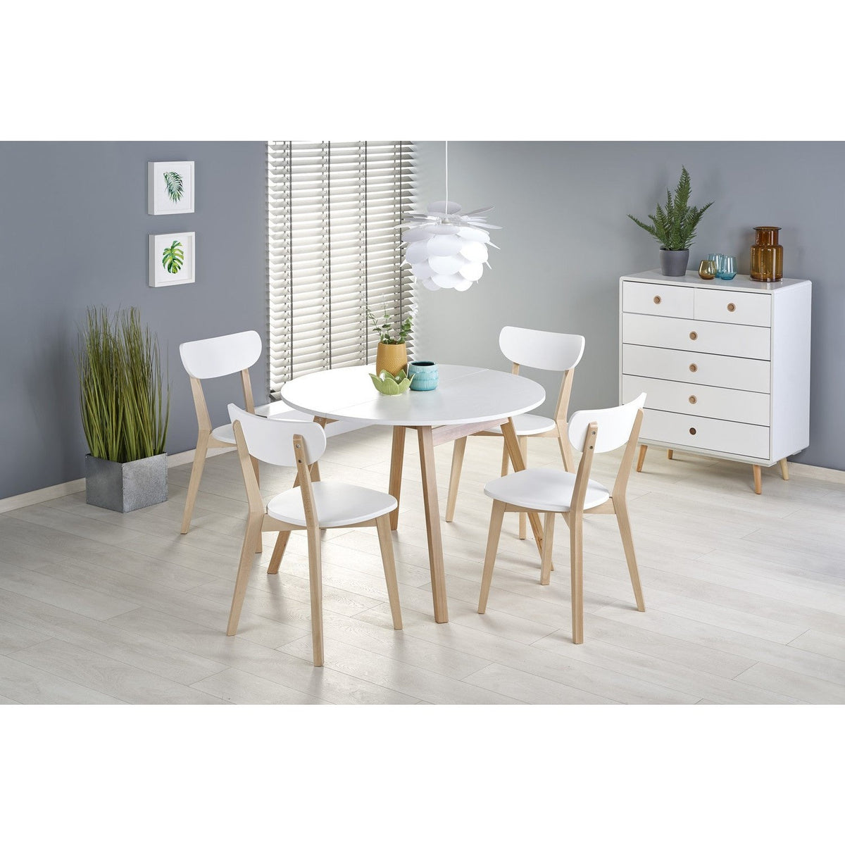 Halmar Extendable Dining Table Ruben, White