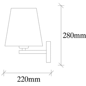 Luminaire wall Opviq Profil 4663, 40 W, E27