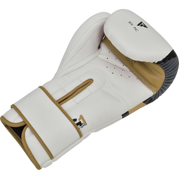 Boxing gloves RDX F7 BGR-F7GL-10oz, gold/white, 10 oz