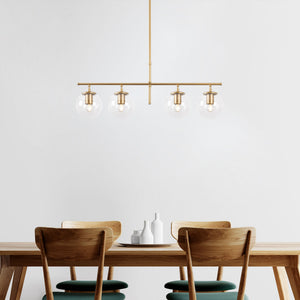 Opviq Roe 4 Light Ceiling Pendant, Gold