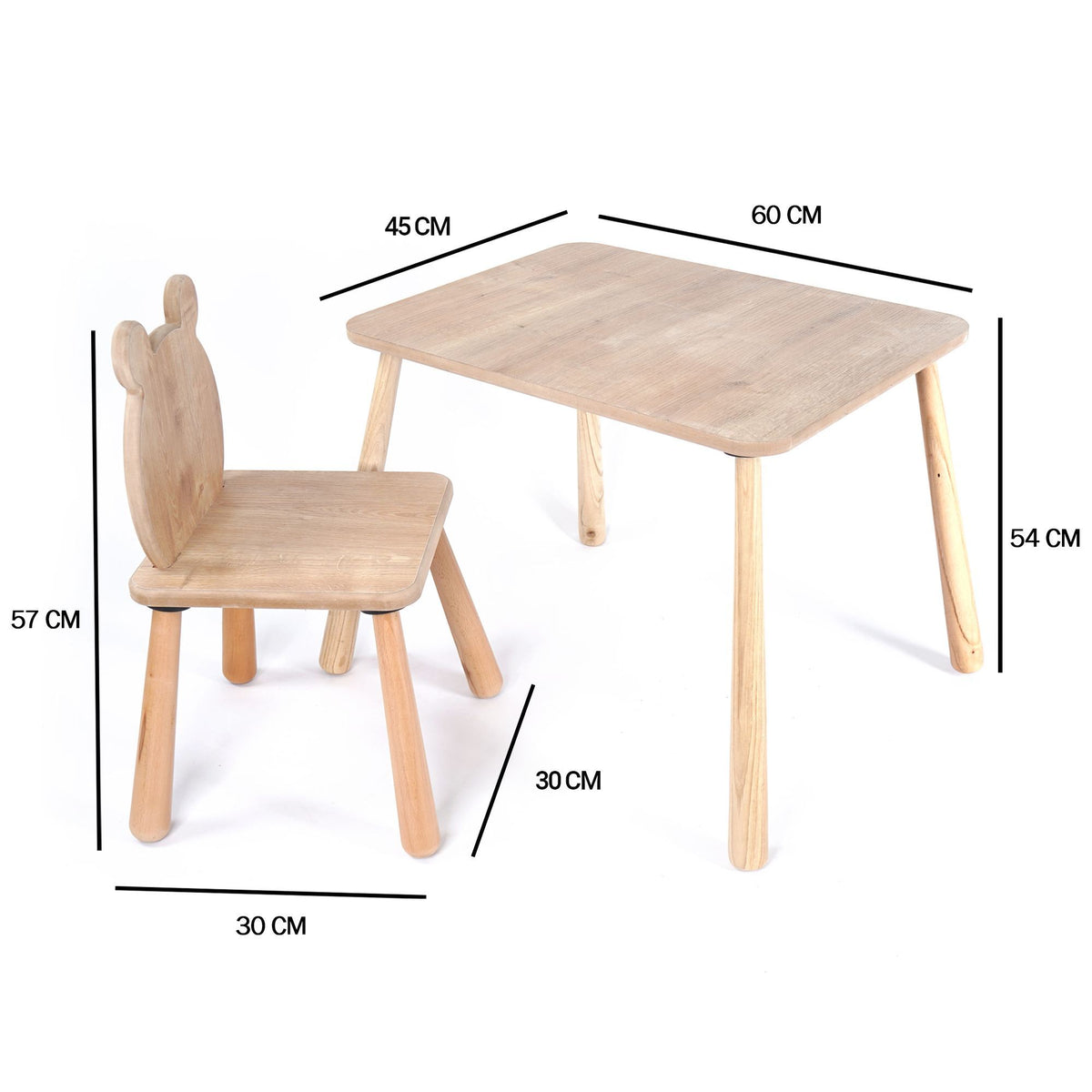 Kalune Design Mickey Children's Furniture set, Brown
