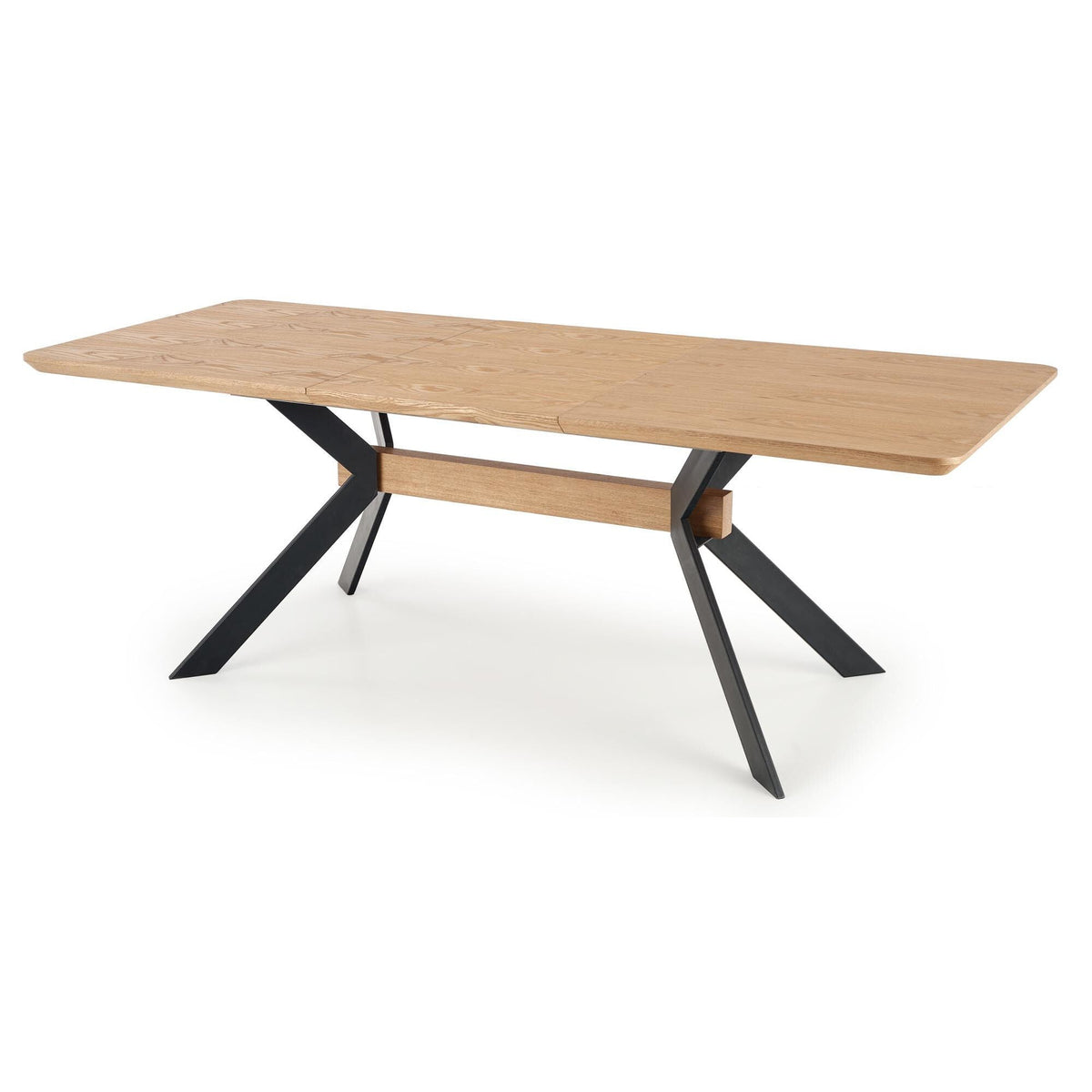 Halmar Extendable Dining Table Bacardi, Oak, Black