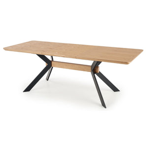 Halmar Extendable Dining Table Bacardi, Oak, Black