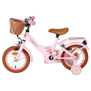 Volare Ashley Children's Bicycle with Training Wheels, Pink