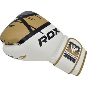 Boxing gloves RDX F7 BGR-F7GL-10oz, gold/white, 10 oz