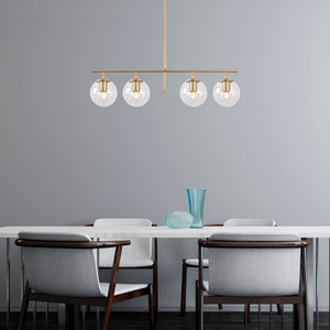 Opviq Roe 4 Light Ceiling Pendant, Gold