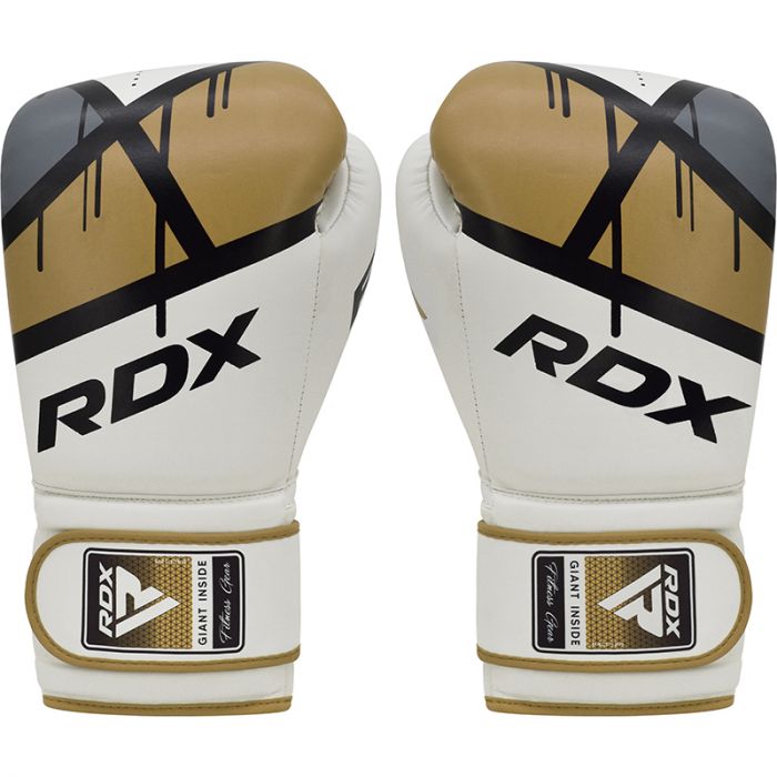 Boxing gloves RDX F7 BGR-F7GL-10oz, gold/white, 10 oz