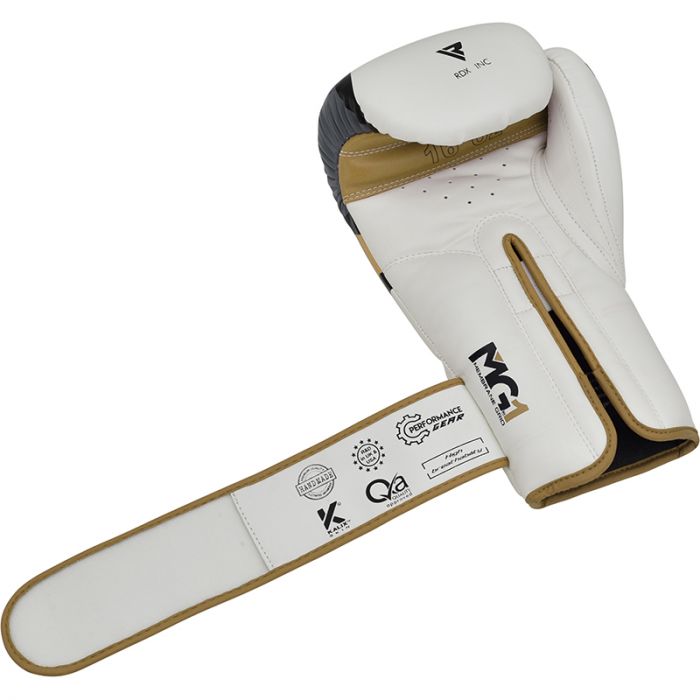 Boxing gloves RDX F7 BGR-F7GL-10oz, gold/white, 10 oz
