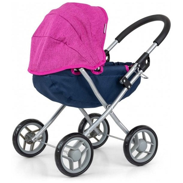 Doll stroller Milly Mally Dori Prestige, blue/pink