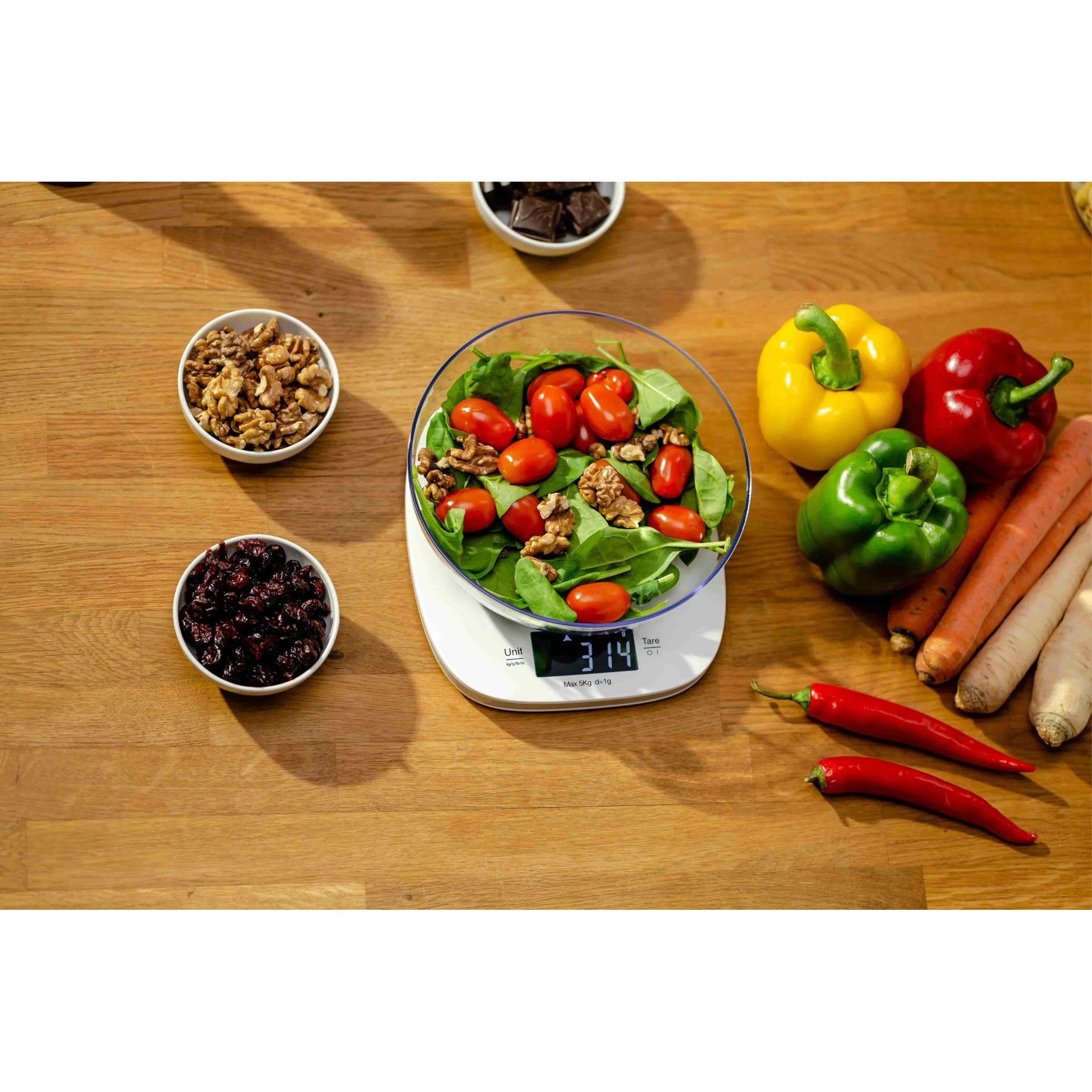 Electronic kitchen scale Zelmer ZKS1450 Symbio, white