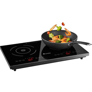 Tectake Double Induction Hob 3500W, Black