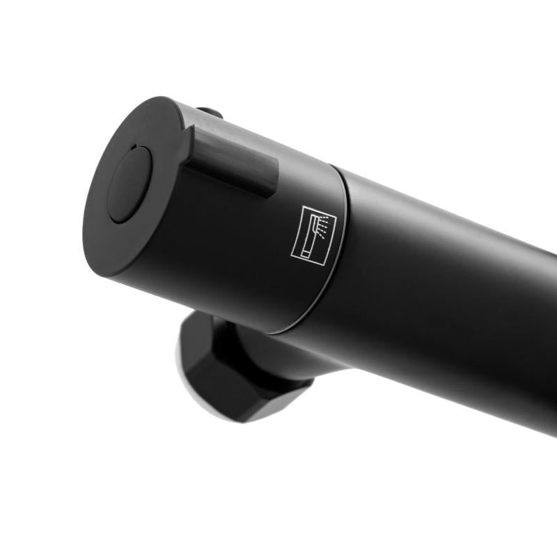 Viking Choice Shower Set, Black, 20 cm Rain Shower with Thermostatic Mixer