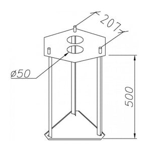 Norlys 306 Ground Mount for Outdoor Lighting