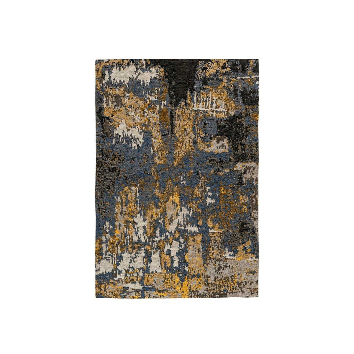 Kayoom Printed Woven Indoor Rug, Blue, Grey