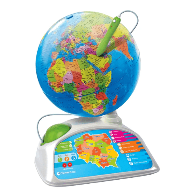 Interactive Preschooler's Educational Globe Polish Language Clementoni 50847