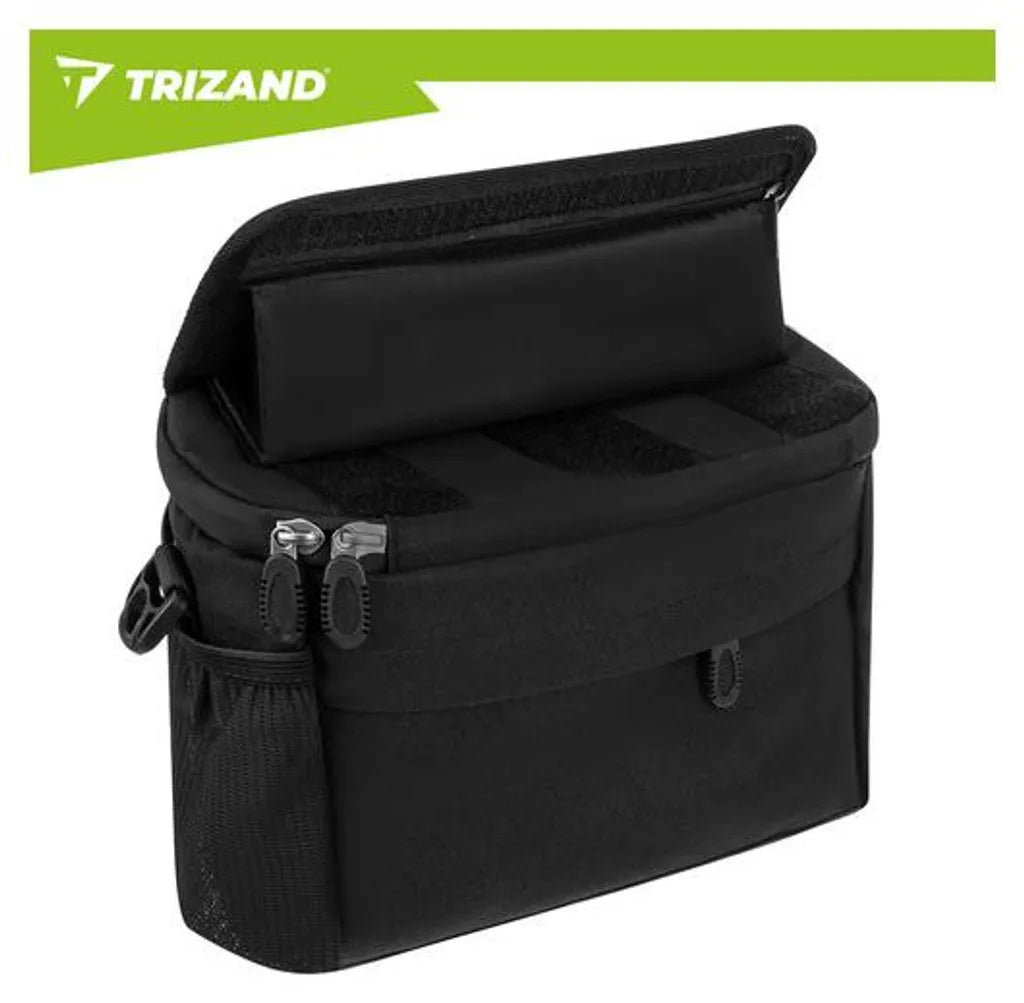Trizand Bicycle Handlebar Bag With Phone Holder, Black