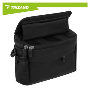 Trizand Bicycle Handlebar Bag With Phone Holder, Black