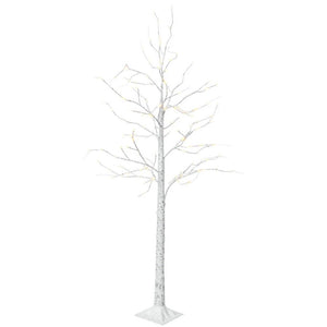 Decoration "Wood" with LED lighting, 150 cm, 72 LED, white