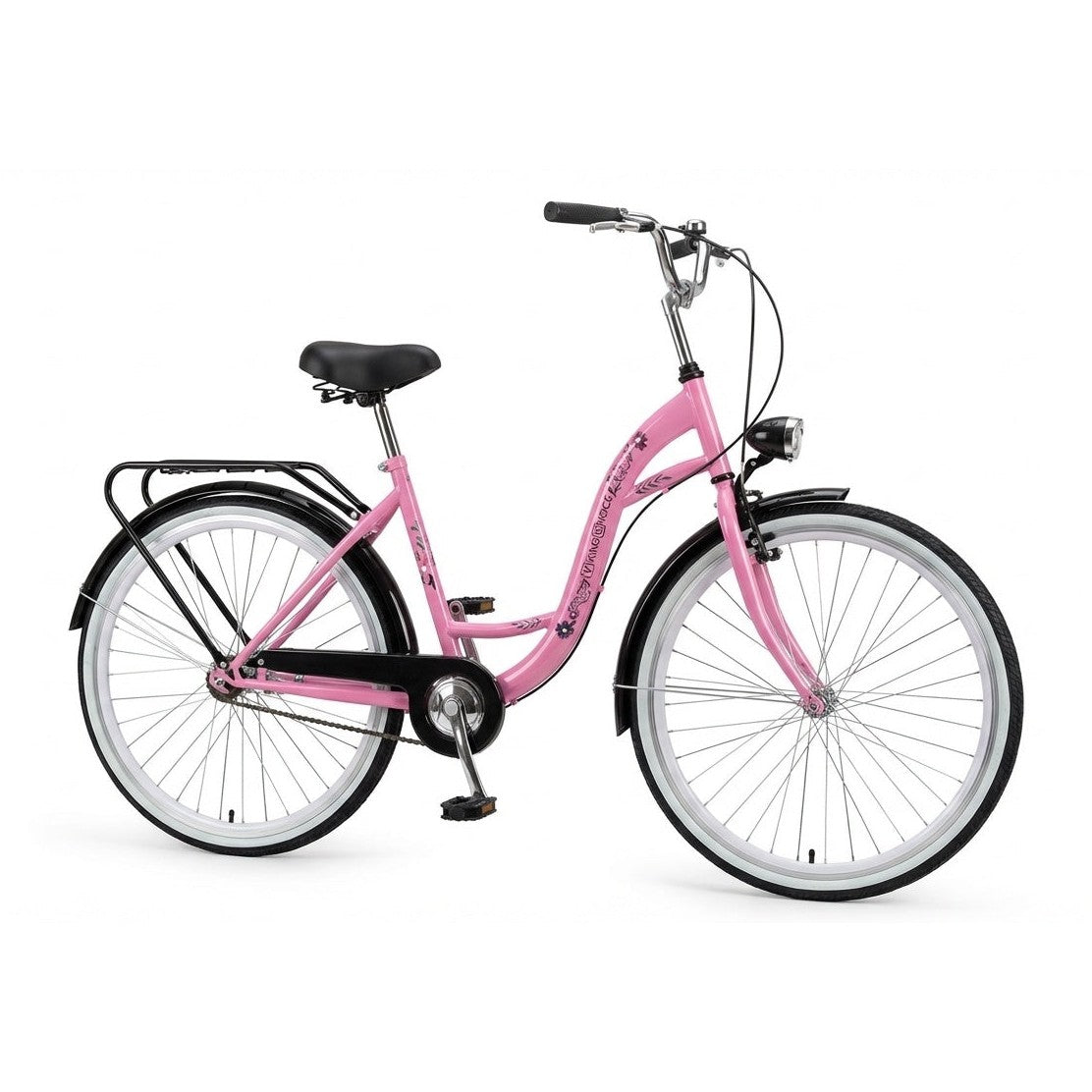 Viking Choice 26 Inch City Bike, Pink