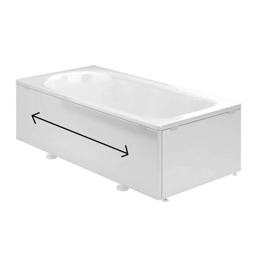Ifö Caribia Bathtub Front Panel 1788 mm, White