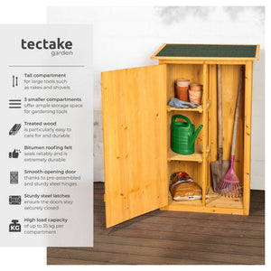 Tectake Taman Flat Roof Garden Shed