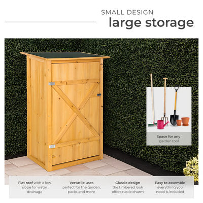 Tectake Taman Flat Roof Garden Shed
