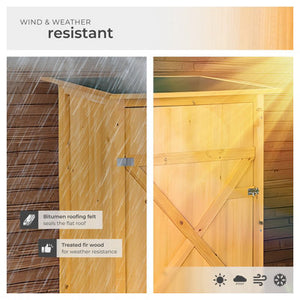 Tectake Taman Flat Roof Garden Shed