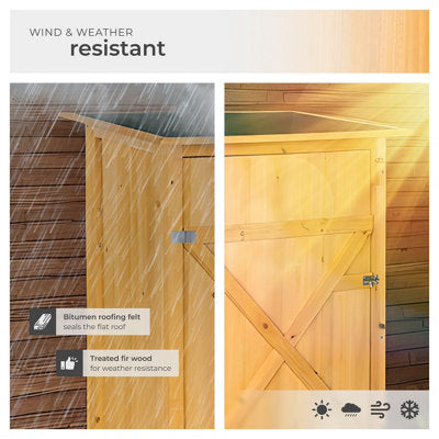 Tectake Taman Flat Roof Garden Shed