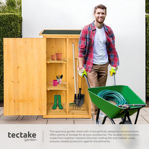 Tectake Taman Flat Roof Garden Shed