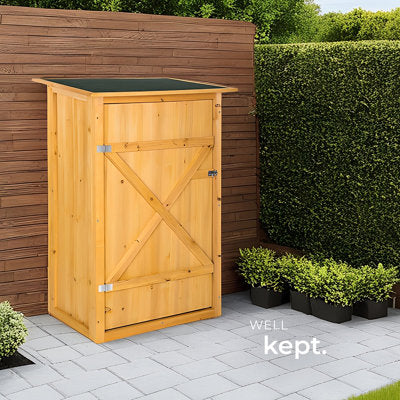 Tectake Taman Flat Roof Garden Shed