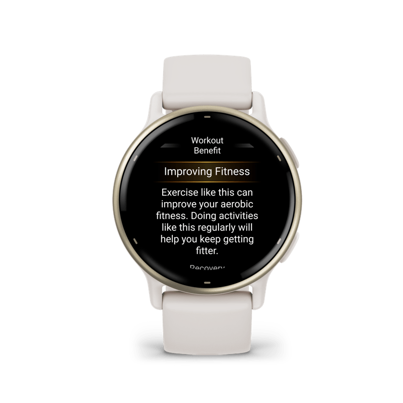 vivoactive 5 Ivory / Cream Gold レディース GARMIN（ガーミン） スマートウォッチ vivoactive 5 Ivory / Cream