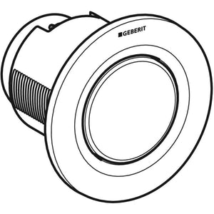 Geberit Single Actuator Flush Button, Gloss Chrome