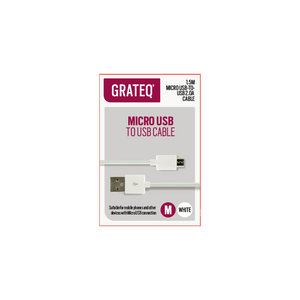 Grateq Micro-USB Cable 1.5m White