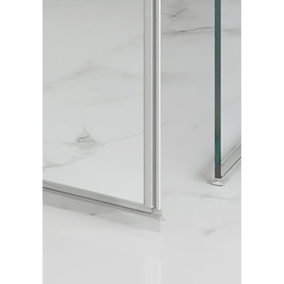 Hafa Straight Bottom Seal Strip for Shower Door, Gray