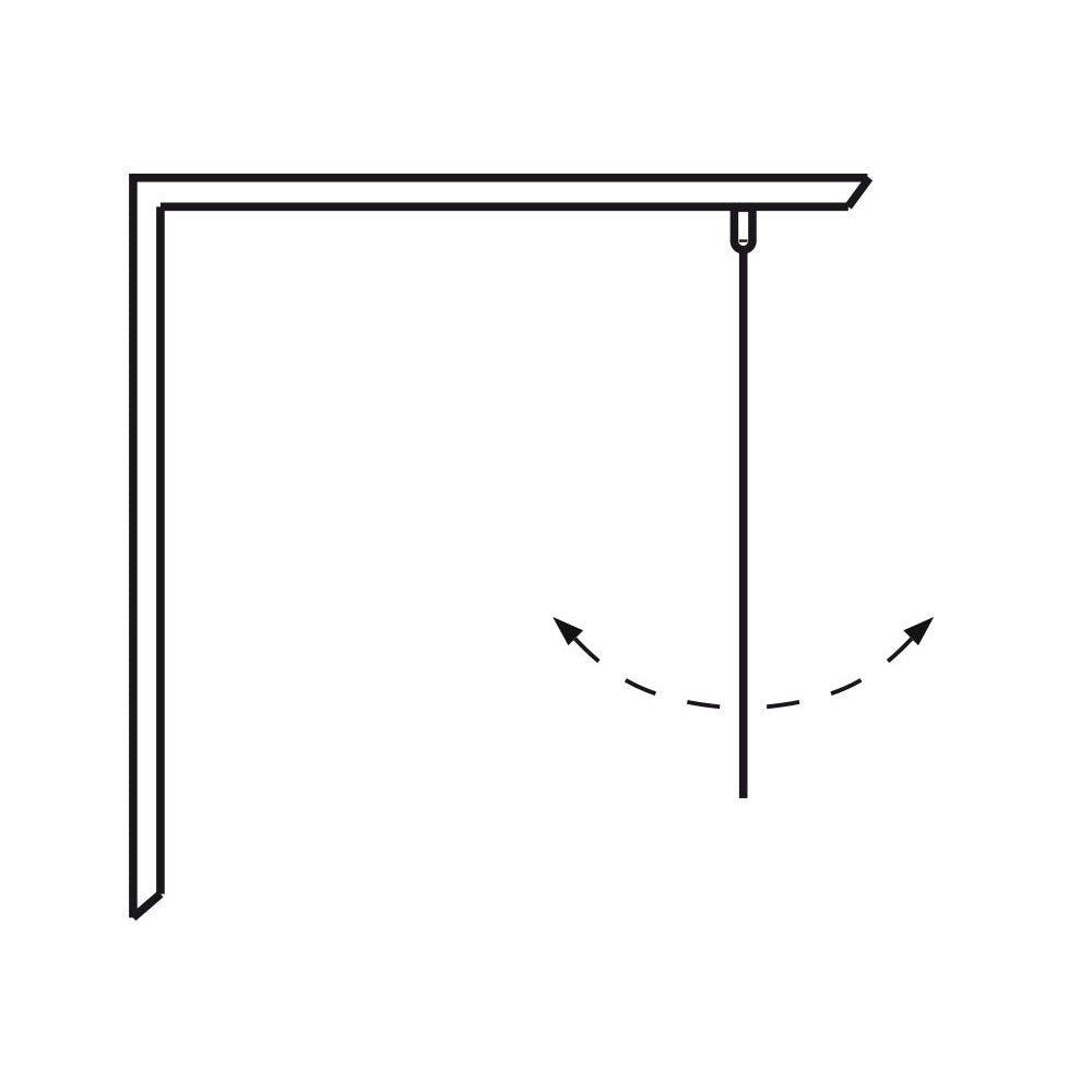 Hafa Igloo Pro Straight Clear 100 Aluminum Shower Door