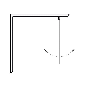 Hafa Igloo Pro Straight Clear 100 Aluminum Shower Door