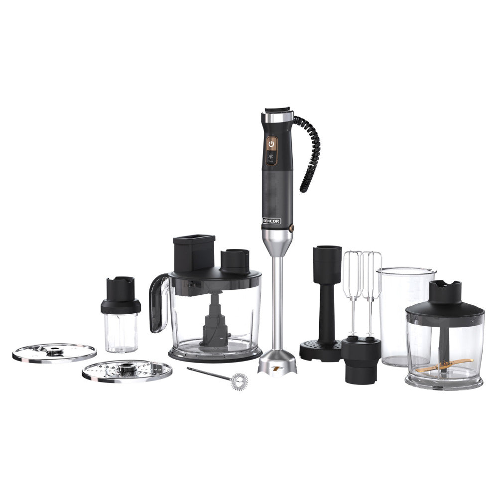 Sencor SHB 6552BK Stick Hand Blender Set with Titanium QuadBlade
