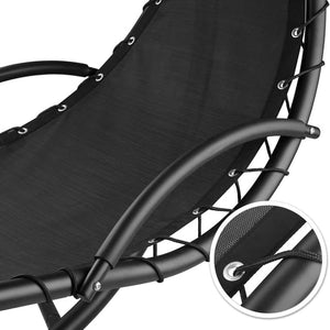 Tectake Kasia Hanging Chair with Sun Canopy, Grey