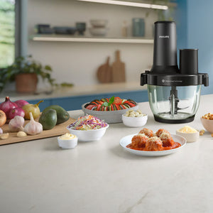 Philips 5000 Series HR1507/00 Mini Chopper, 650 W
