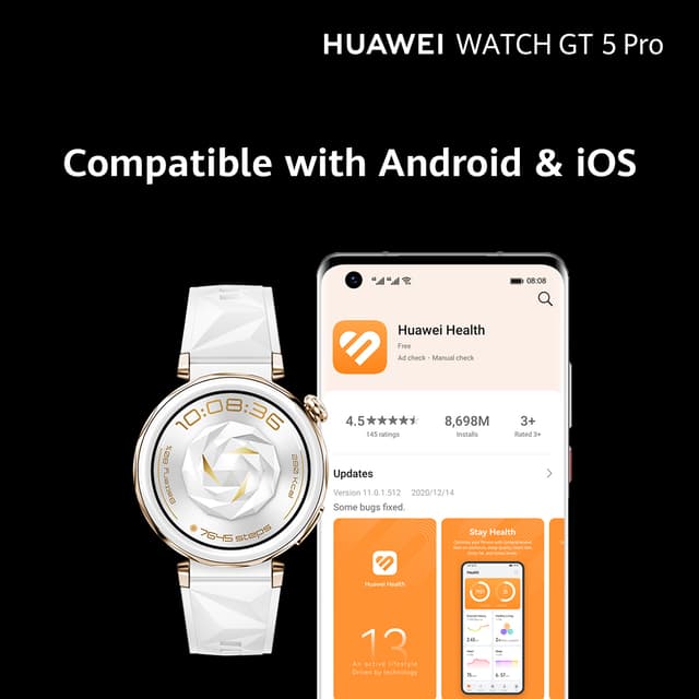 Huawei Watch GT 5 Pro Sports Watch 46 mm Titanium