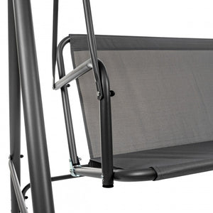 Mirpol Eve 3-Seater Garden Swing, 160 x 110 x 170 cm, Anthracite