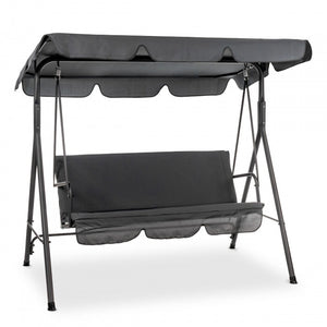 Mirpol Eve 3-Seater Garden Swing, 160 x 110 x 170 cm, Anthracite