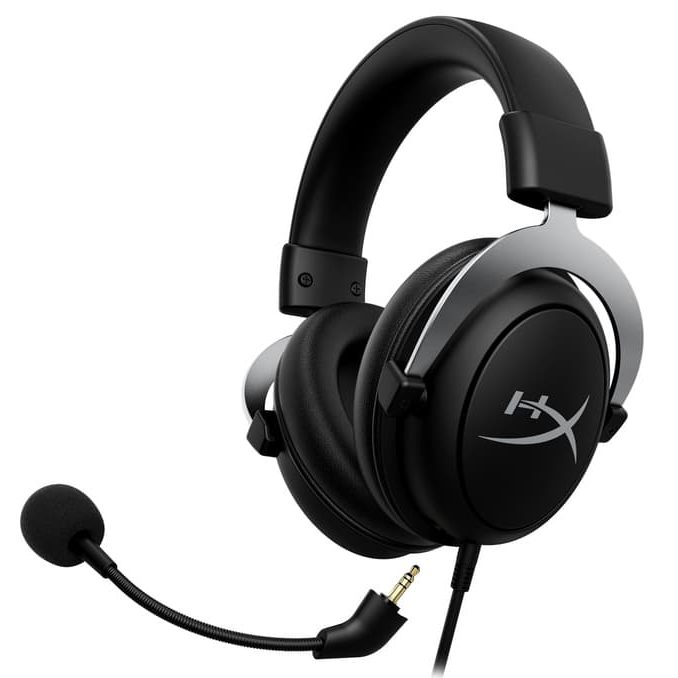 HyperX CloudX Gaming Headset, Black and Silver
