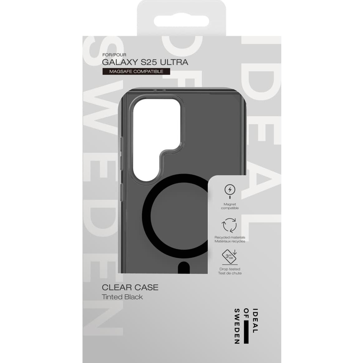 Ideal of Sweden Samsung Galaxy S25 Ultra Clear MagSafe Case, Black
