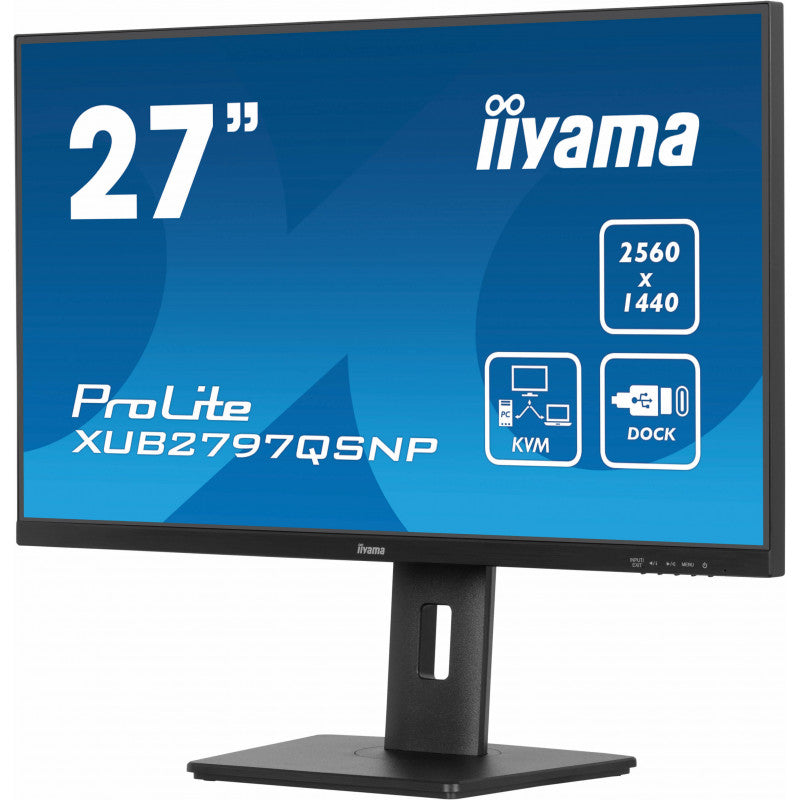 iiyama ProLite XUB2797QSNP-B1 computer flat panel display 68.6 cm 27" 2560 x 1440 pixels Wide Quad HD LED black