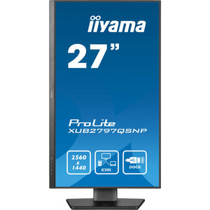 iiyama ProLite XUB2797QSNP-B1 computer flat panel display 68.6 cm 27" 2560 x 1440 pixels Wide Quad HD LED black