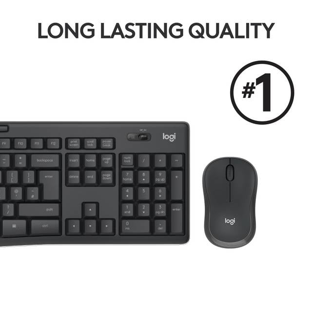 Logitech MK295 Silent Wireless Combo, German Layout QWERTZ